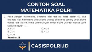 contoh soal tes matematika bintara polri dan jawaban latihan pembahasan