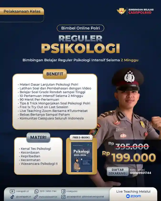Bimbel Reguler Psikologi