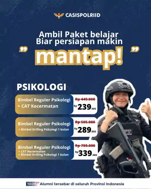 Poster Paket Bimbel Psikologi